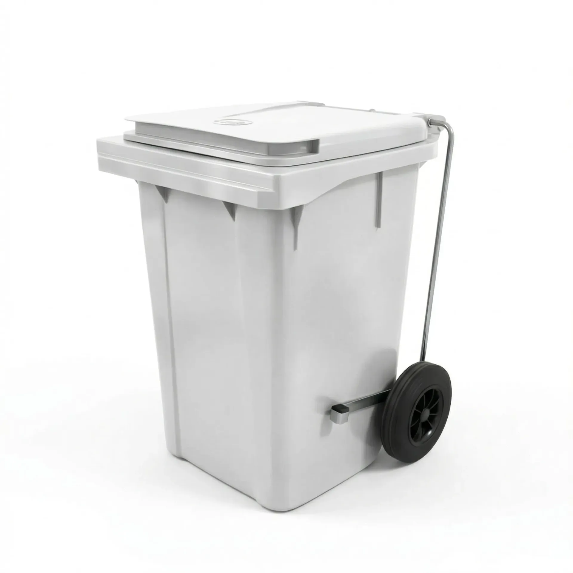 Contenedor de 60 L con pedal en Polietileno blanco