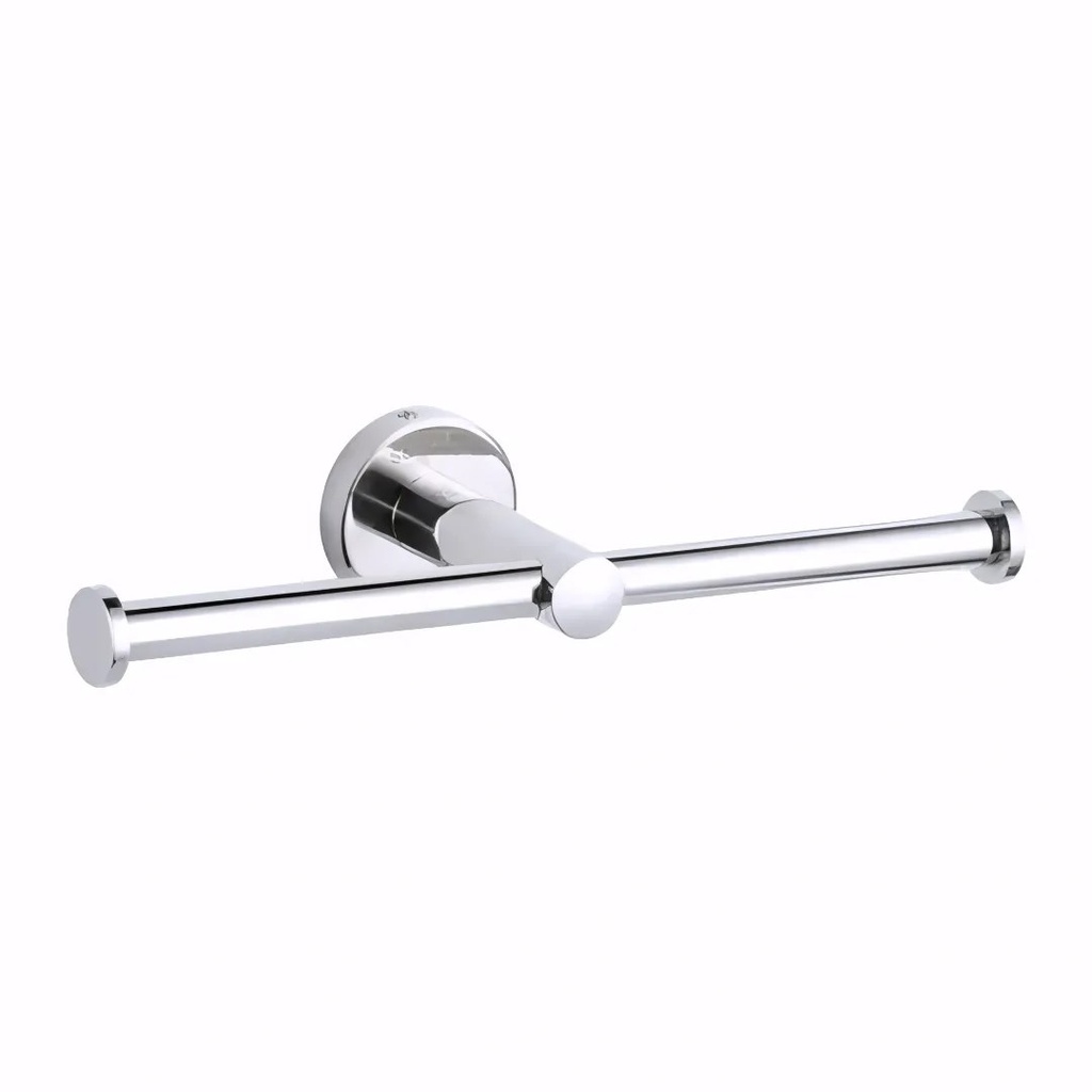 Portarrollo higiénico doméstico en Acero Inox/Pulido serie GCM doble sin tapa