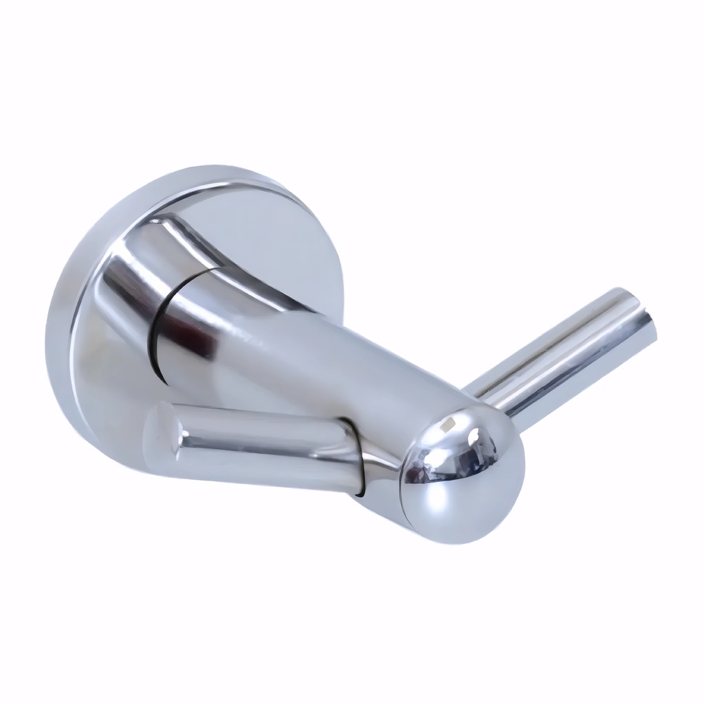 Percha de baño en Acero Inox/Pulido serie Máxima doble