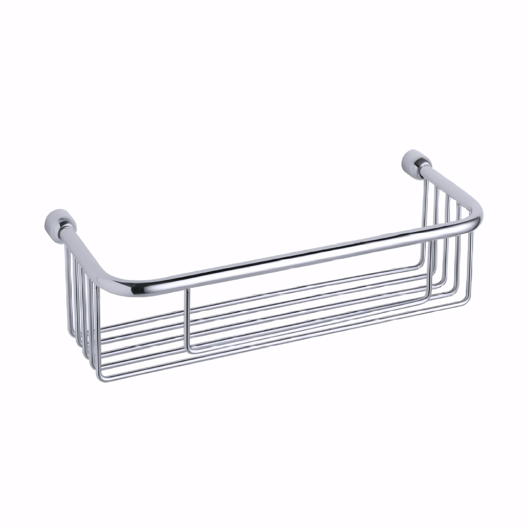 Jabonera de baño en Acero Inox/Pulido serie Máxima rejilla grande