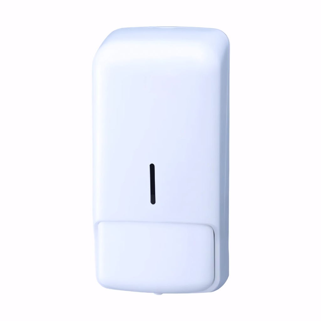 [1600323] Dosificador de gel en Plástico / Blanco 850 ml pulsador rellenable