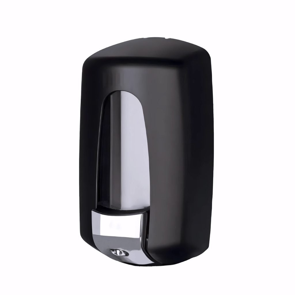 [1620500] Dosificador de gel en Plástico / Negro Mate 900 ml pulsador rellenable Aitana