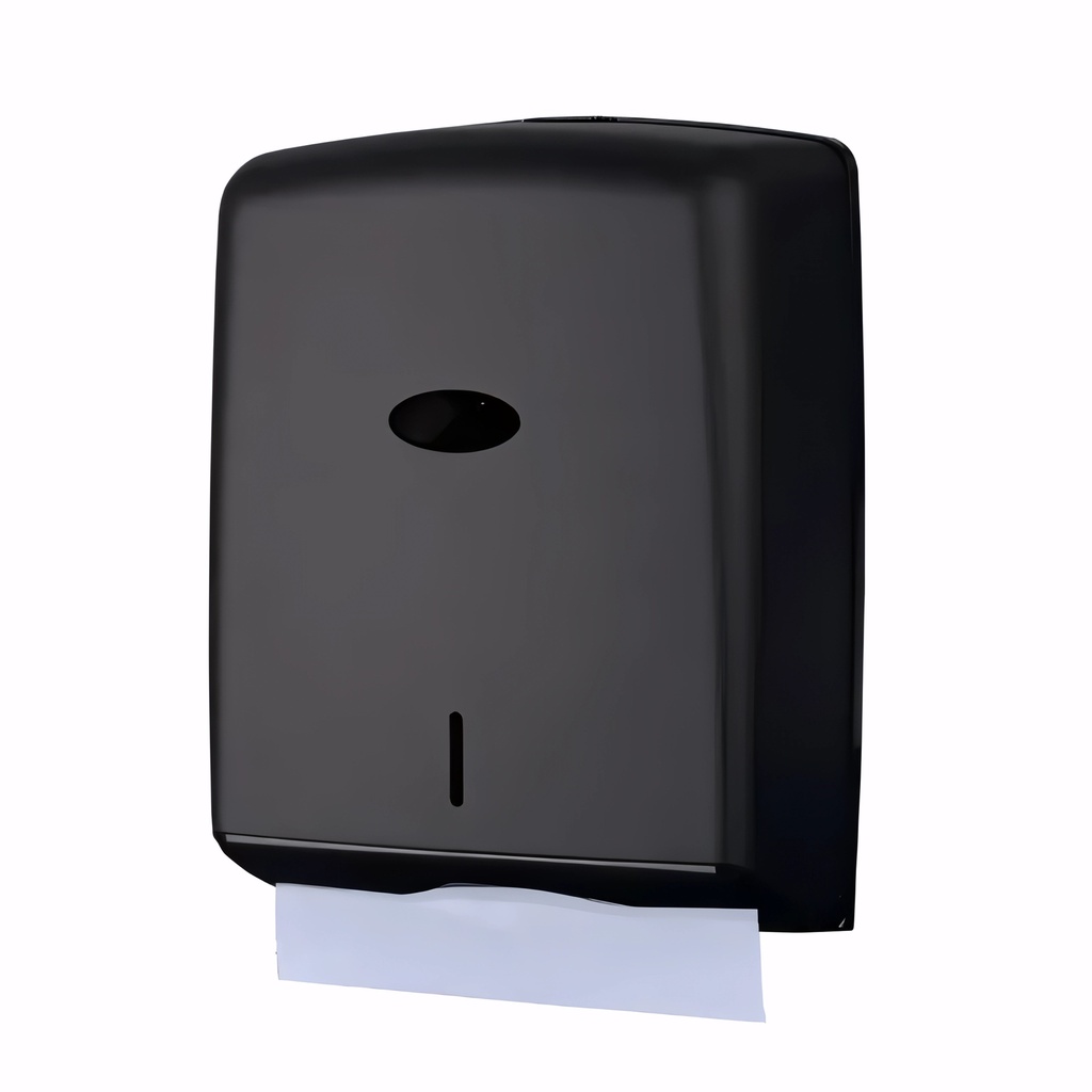 [1701070] Dispensador papel de manos Toallas engarzadas en Plástico / Negro Mate