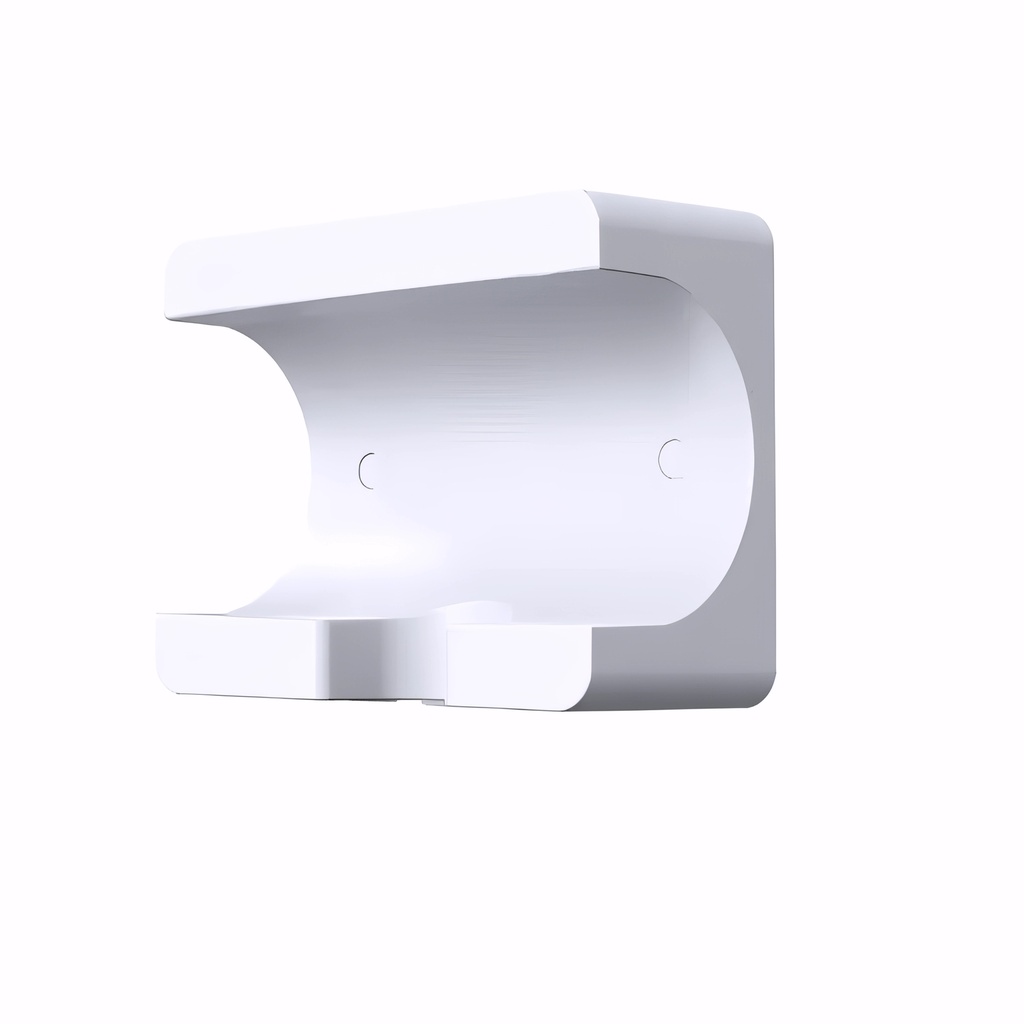 [2302000] Soporte pared Blanco para secadores de cabello GCM