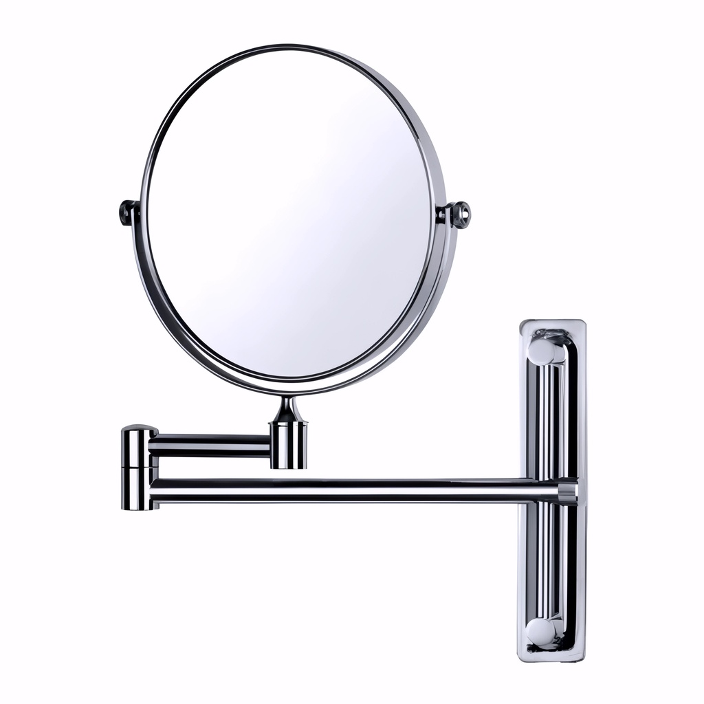 [2410103] Espejo de aumento 2 brazos / 2 caras x 3 aumentos Redondo Ø19 cm