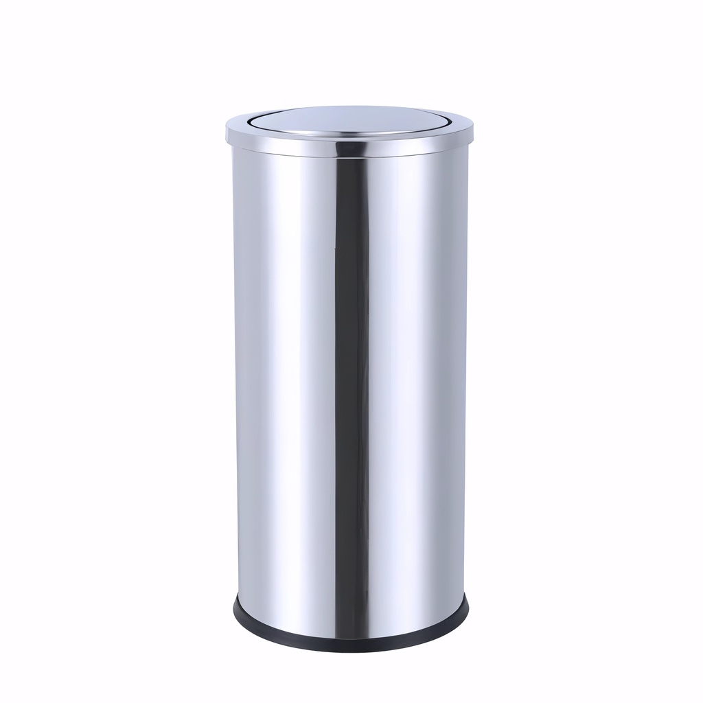 [4101042] Papelera con tapa basculante en Acero inoxidable pulido 45 L Horizonte