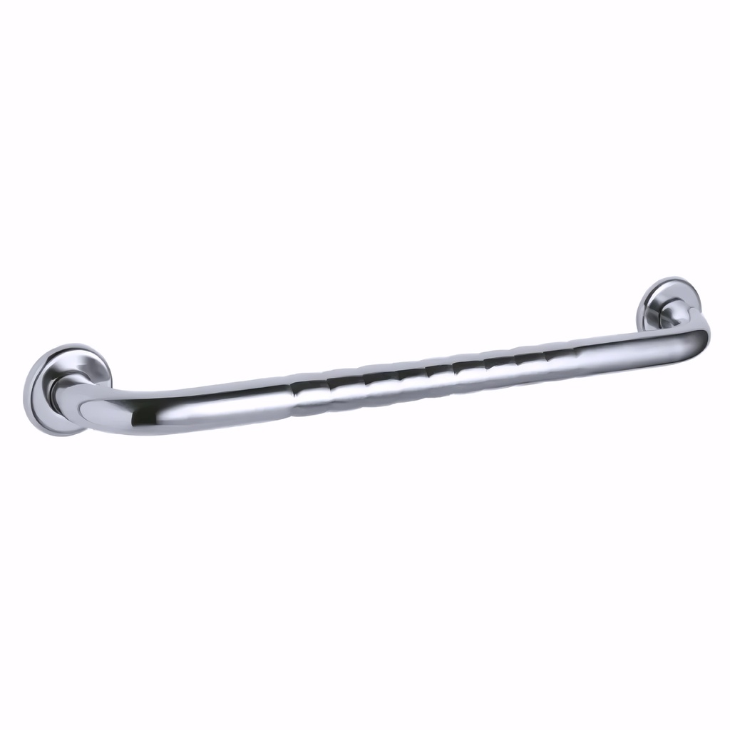 Asidero Recto 50 cm en Acero inoxidable pulido con sistema antideslizante