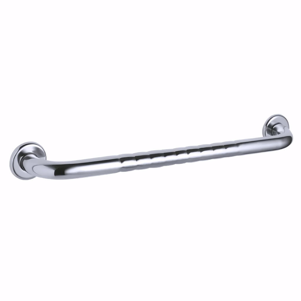 Asidero Recto 60 cm en Acero inoxidable pulido con sistema antideslizante