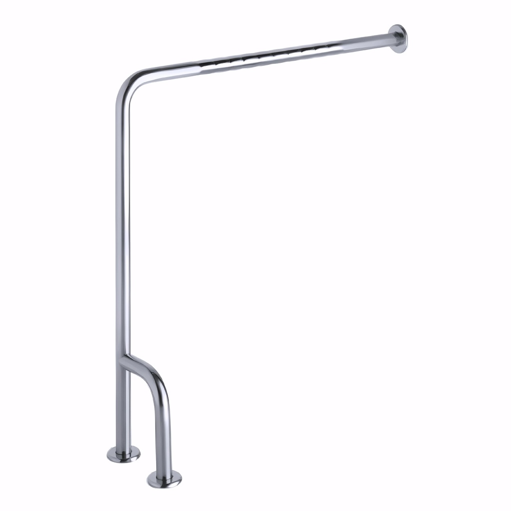 Asidero Fijo suelo pared 75 cm en Acero inoxidable pulido